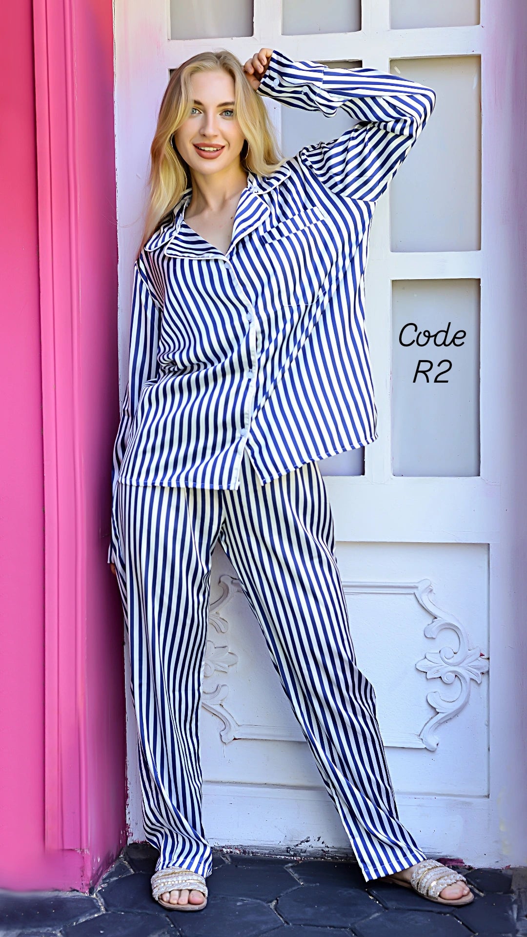 Striped Satin Pajama