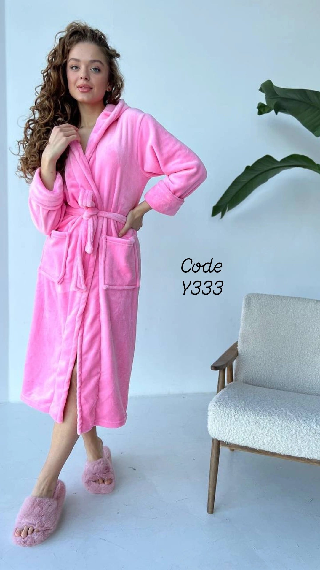 Plush Home Robe"