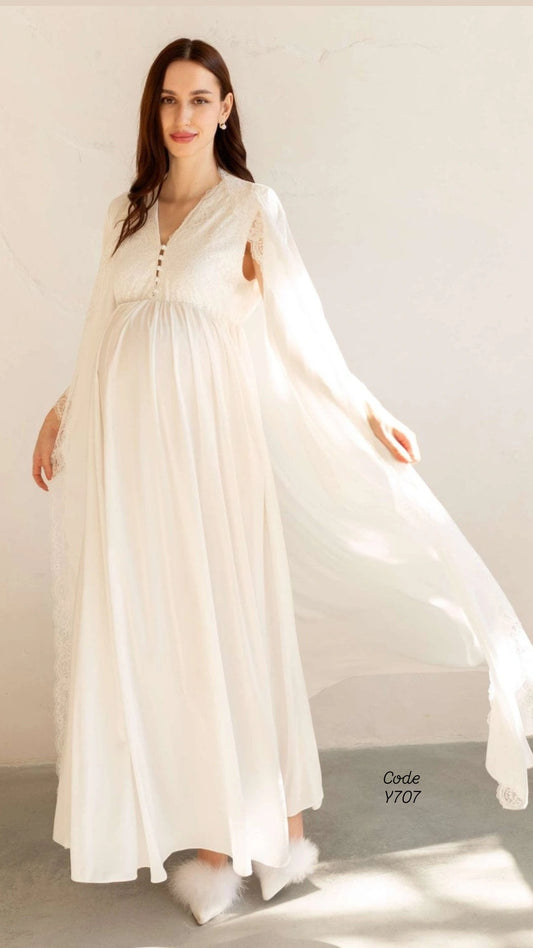 Lace Nightwear with Robe