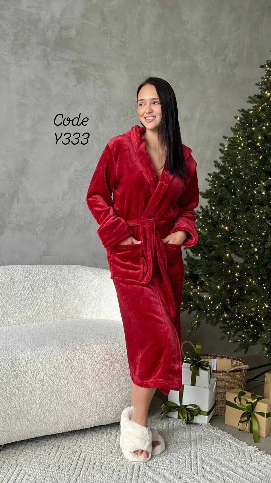 Plush Home Robe"
