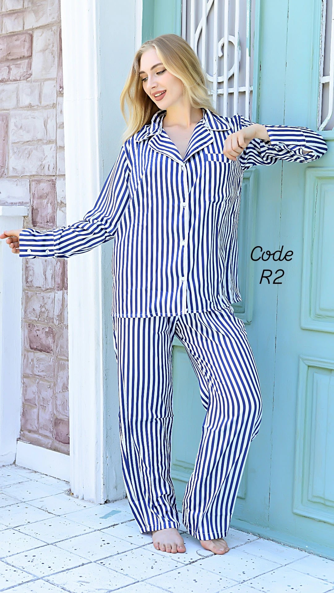 Striped Satin Pajama