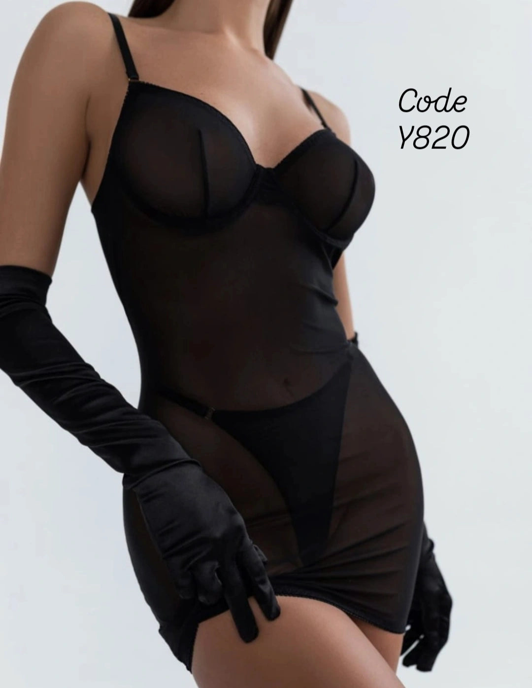 Strappy Mesh Lingerie