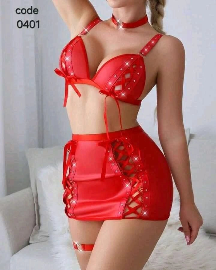 Leather lingerie