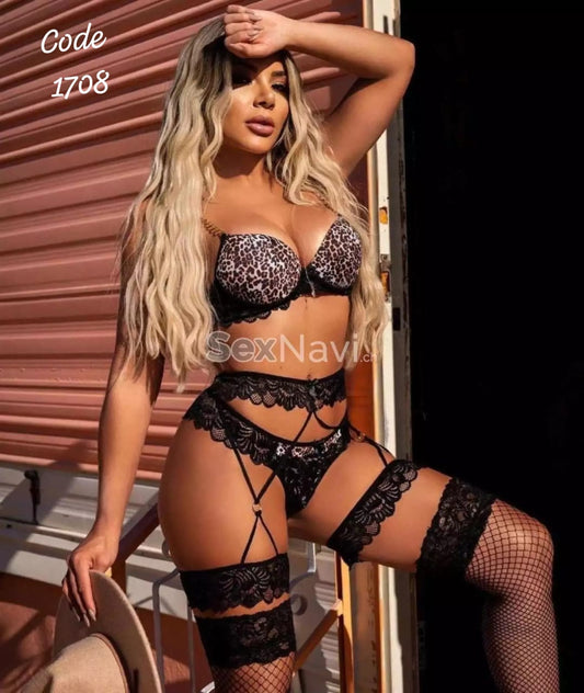 Tiger lace lingerie
