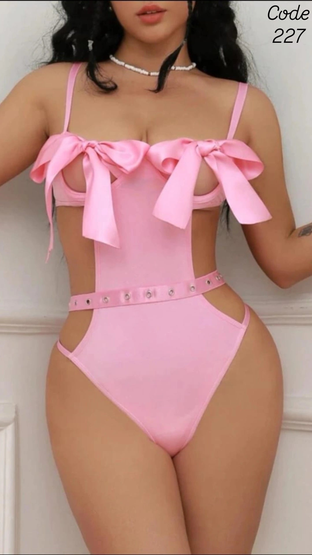 satin bows lingerie