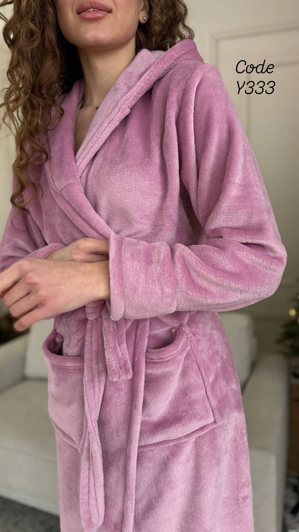 Plush Home Robe"