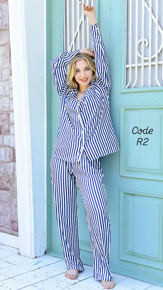 Striped Satin Pajama