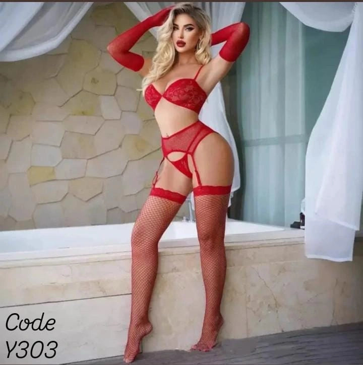 Elegant Red Lingerie Set