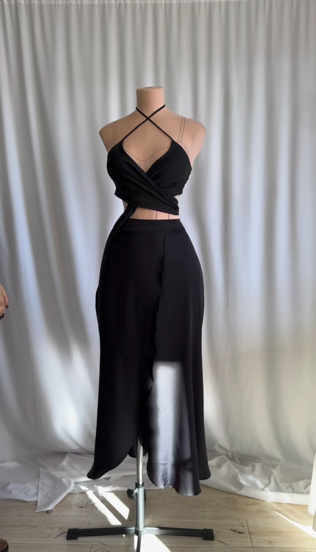 Satin Wrap Lingerie