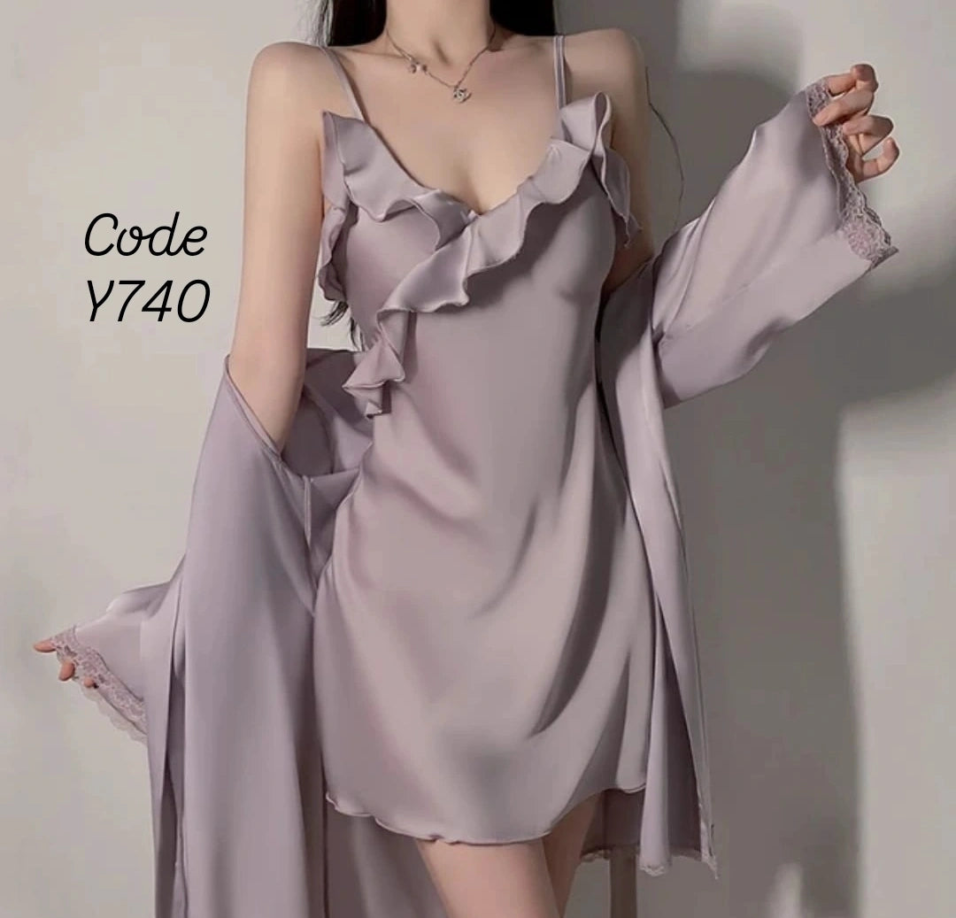 Satin Elegance Robe Set