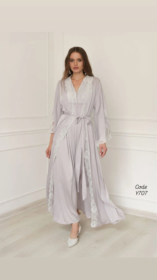 Lace Nightwear with Robe